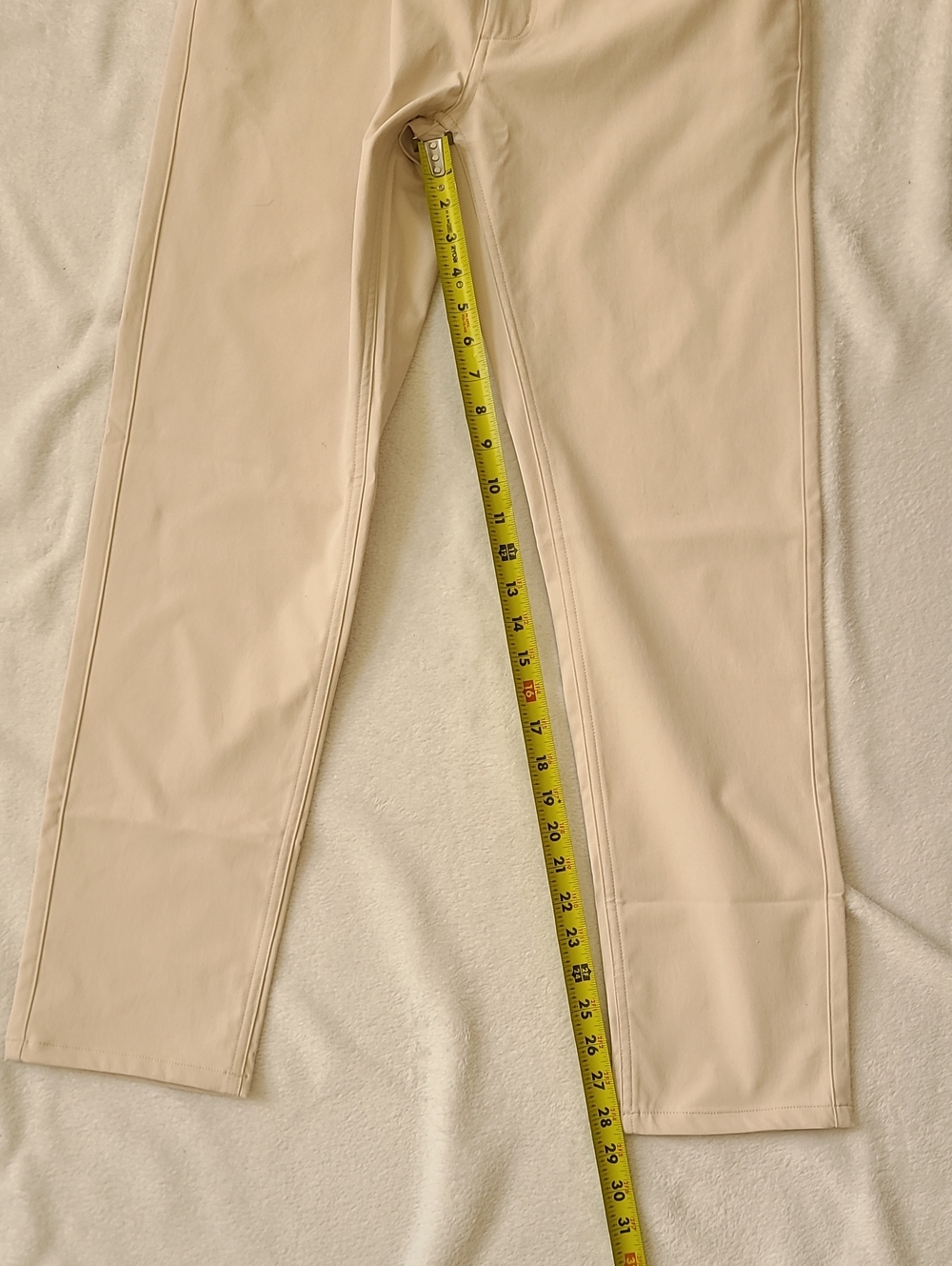 Marine Layer NEW The 5-Pocket Undercover Tech Pant 30x30 Bone Slim Straight Fit - Picture 6 of 8
